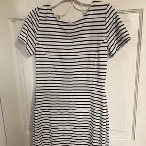 Short Casual Stripped Dress Banana Republic